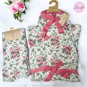 Laura Ashley LA Ashfield Floral Apron & Kitchen Dish Towel Set